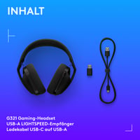 Căști de Gaming Wireless Logitech G G321 Lightspeed cu Bluetooth - Căști Profesionale pentru Gameri 9