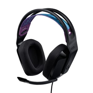 Logitech G G335 žičane gaming slušalice s mikrofonom s funkcijom isključivanja zvuka podizanjem, 3,5 mm priključak, jastučići od memorijske pjene, za PC, PlayStation, Xbox, Nintendo Switch
