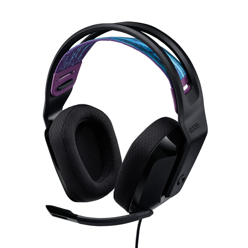 Káblová herná náhlavná súprava Logitech G G335 s mikrofónom s funkciou Flip-to-Mute, 3,5 mm jack, náušníky z pamäťovej peny, pre PC, PlayStation, Xbox, Nintendo Switch
