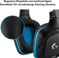 Logitech G432 vezetékes gaming headset, 7.1 surround - fekete 5