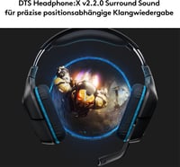 Logitech G432 vezetékes gaming headset, 7.1 surround - fekete 3