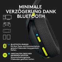 Logitech G G435 Wireless Gaming Headset - Könnyű fejhallgató, 18 órás akkumulátor, Dolby Atmos - Headset, Black, G435 | +18h battery 3