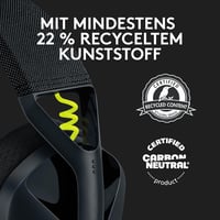 Logitech G G435 Wireless Gaming Headset - Könnyű fejhallgató, 18 órás akkumulátor, Dolby Atmos - Headset, Black, G435 | +18h battery 8