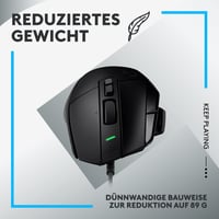 Herná myš Logitech G G502 X (káblová) – hybridné opticko-mechanické spínače LIGHTFORCE, snímač HERO 25K, kompatibilná s PC/Mac, čierna 6