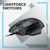 Herná myš Logitech G G502 X (káblová) – hybridné opticko-mechanické spínače LIGHTFORCE, snímač HERO 25K, kompatibilná s PC/Mac, čierna 2