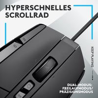 Herná myš Logitech G G502 X (káblová) – hybridné opticko-mechanické spínače LIGHTFORCE, snímač HERO 25K, kompatibilná s PC/Mac, čierna 3