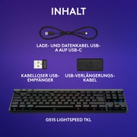 Tastatură de Gaming Wireless Logitech G G515 LIGHTSPEED TKL cu Profil Redus 8