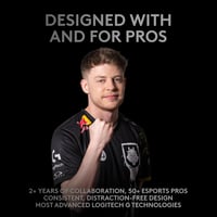 Logitech G PRO Wireless Gaming Egér esports szintű teljesítmény vezeték nélküli, fekete PC játékhoz 2