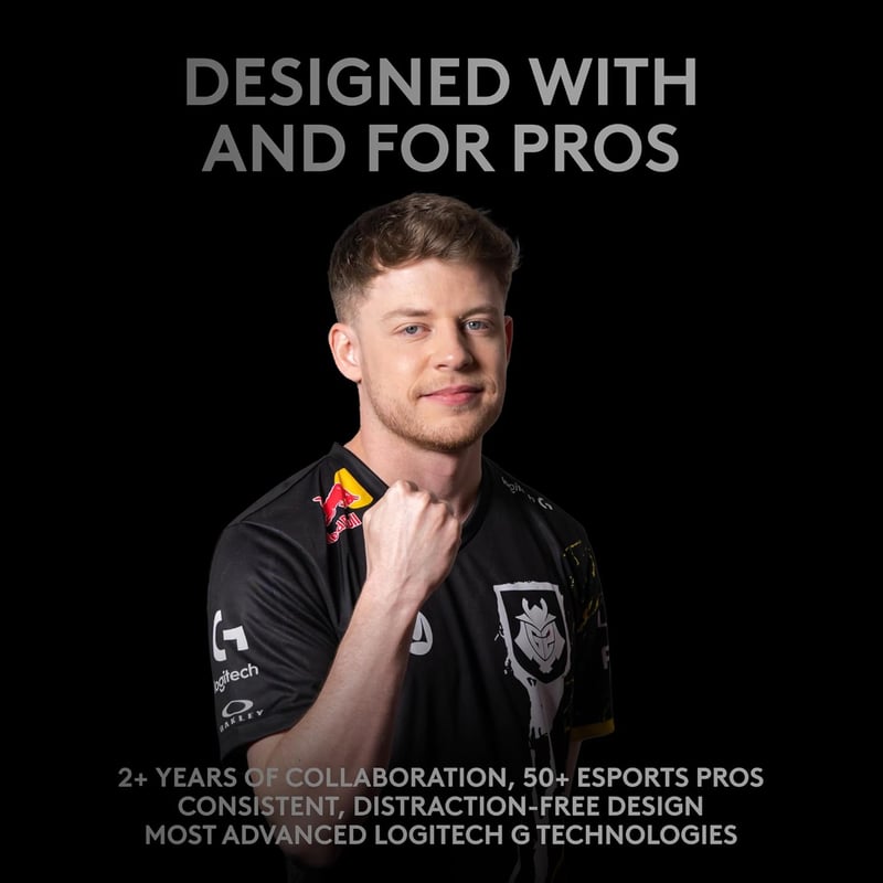 Logitech G PRO Wireless Gaming Egér esports szintű teljesítmény vezeték nélküli, fekete PC játékhoz