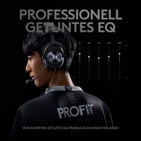 Căști de gaming Logitech G PRO X generația a 2-a – Blue VO!CE, DTS 7.1, difuzoare PRO-G de 50 mm, compatibile cu PC, PS4, Xbox One, Switch, VR, negru 9