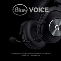 Căști de gaming Logitech G PRO X generația a 2-a – Blue VO!CE, DTS 7.1, difuzoare PRO-G de 50 mm, compatibile cu PC, PS4, Xbox One, Switch, VR, negru 2