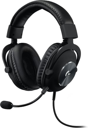 Căști de gaming Logitech G PRO X generația a 2-a – Blue VO!CE, DTS 7.1, difuzoare PRO-G de 50 mm, compatibile cu PC, PS4, Xbox One, Switch, VR, negru