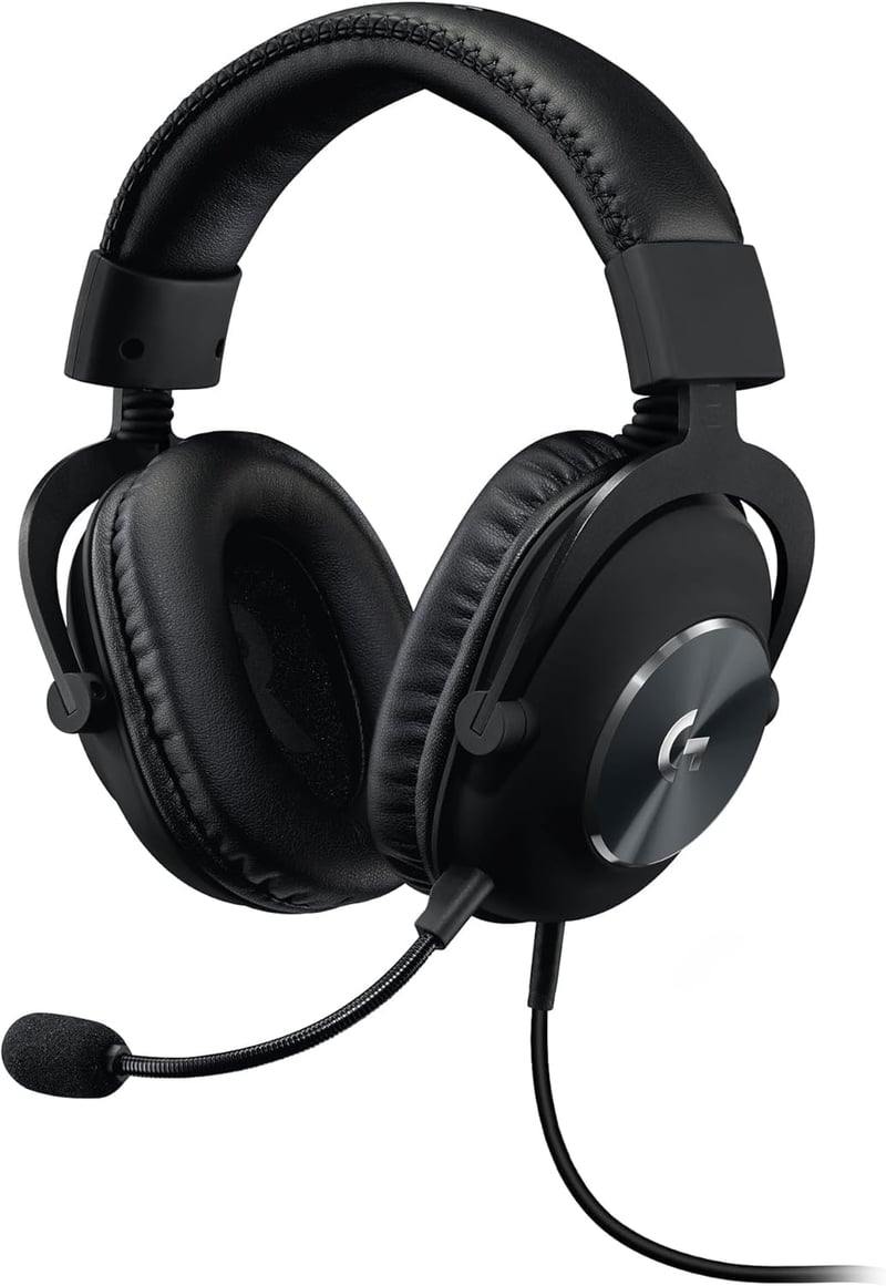 Căști de gaming Logitech G PRO X generația a 2-a – Blue VO!CE, DTS 7.1, difuzoare PRO-G de 50 mm, compatibile cu PC, PS4, Xbox One, Switch, VR, negru