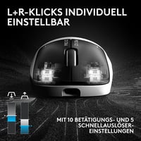 Logitech G PRO X2 Superstrike Lightspeed vezeték nélküli gaming egér (61 g) - fehér 5