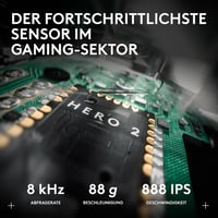Logitech G PRO X2 Superstrike Lightspeed vezeték nélküli gaming egér (61 g) - fehér 7
