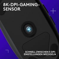 Logitech G203 Gaming Egér RGB Világítással 8000 DPI Szenzorral - G203, black 2