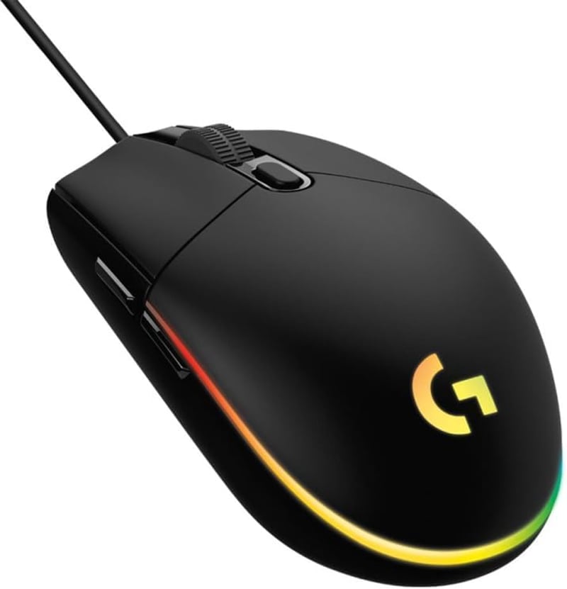 Logitech G203 Gaming Egér RGB Világítással 8000 DPI Szenzorral - G203, black