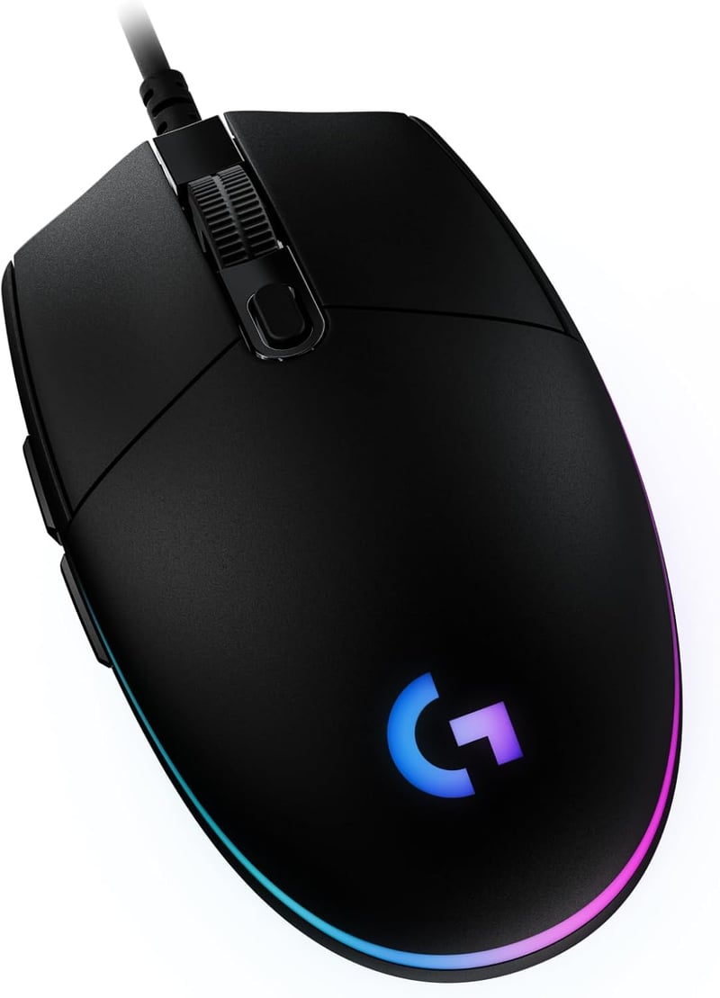 Logitech G203 Gaming Egér RGB Világítással 8000 DPI Szenzorral - G203, black
