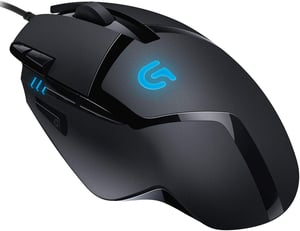Mouse gaming cu fir Logitech G402 Hyperion Fury, 4000 DPI, 8 butoane, negru, versiune EU