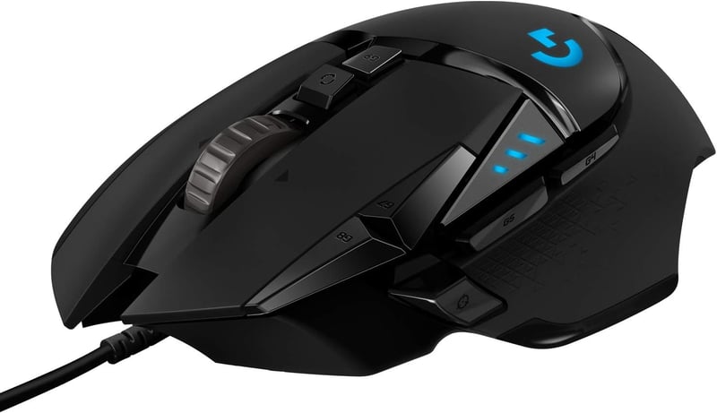 Logitech G502 HERO Gaming Egér 16000 DPI RGB 11 Gomb Fekete - Gaming Mouse, G502 HERO