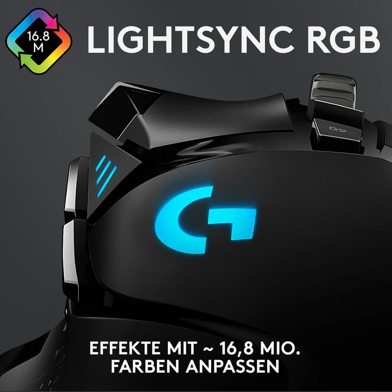Logitech G502 HERO Gaming Egér 16000 DPI RGB 11 Gomb Fekete - Gaming Mouse, G502 HERO