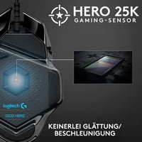 Logitech G502 HERO Gaming Egér 16000 DPI RGB 11 Gomb Fekete - Gaming Mouse, G502 HERO 2