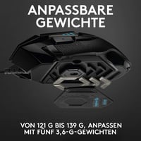 Logitech G502 HERO Gaming Egér 16000 DPI RGB 11 Gomb Fekete - Gaming Mouse, G502 HERO 3