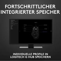 Logitech G502 HERO Gaming Egér 16000 DPI RGB 11 Gomb Fekete - Gaming Mouse, G502 HERO 8