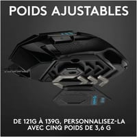 Logitech G502 HERO Gaming Egér RGB 16000 DPI 11 Gomb Fekete - gaming mouse, G502 HERO 4