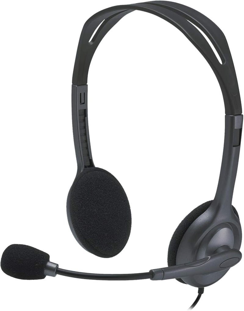 Stereofónne slúchadlá s mikrofónom Logitech H110, mikrofón s potlačením šumu, nastaviteľný hlavový most, duálny 3,5 mm jack konektor, PC/Mac/laptop, čierne