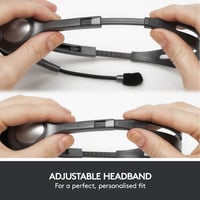 Slúchadlá s mikrofónom Logitech H111, stereo headset, mikrofón s potlačením hluku, nastaviteľný hlavový most, 3,5 mm jack konektor, PC/Mac/notebook/ 4
