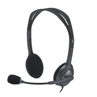 Slúchadlá s mikrofónom Logitech H111, stereo headset, mikrofón s potlačením hluku, nastaviteľný hlavový most, 3,5 mm jack konektor, PC/Mac/notebook/ 1