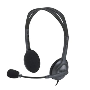 Logitech H111 slušalice s mikrofonom, stereo headset, mikrofon s uklanjanjem šuma, podesiva traka za glavu, 3,5 mm priključak, PC/Mac/laptop