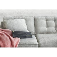 Tastatură wireless pentru TV Logitech K400 Plus cu touchpad integrat, receptor USB Unifying 2.4 GHz, Windows Android ChromeOS, negru 4