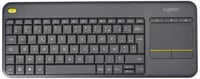 Bezdrôtová TV klávesnica Logitech K400 Plus s touchpadom, 2,4 GHz, USB Unifying, francúzske rozloženie AZERTY, čierna, Windows/Android/Chrome OS 2