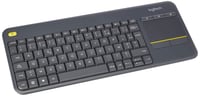 Bezdrôtová TV klávesnica Logitech K400 Plus s touchpadom, 2,4 GHz, USB Unifying, francúzske rozloženie AZERTY, čierna, Windows/Android/Chrome OS 1