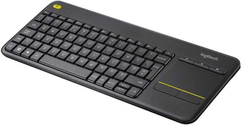 Logitech K400 Plus Wireless TV Billentyűzet Touchpad-dal, 2.4 GHz USB, Multimédia Gombokkal