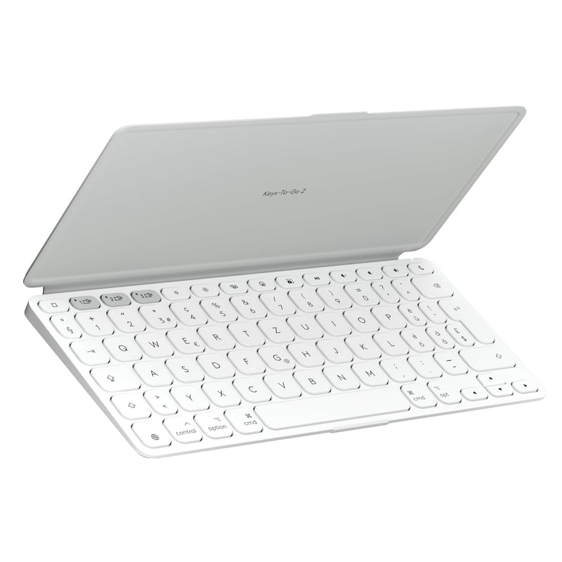 Mobilná Bluetooth klávesnica Logitech Keys-To-Go 2 pre tablety, svetlosivá