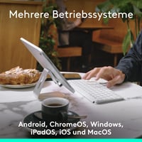 Mobilná Bluetooth klávesnica Logitech Keys-To-Go 2 pre tablety, svetlosivá 5