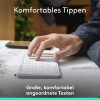 Mobilná Bluetooth klávesnica Logitech Keys-To-Go 2 pre tablety, svetlosivá 4