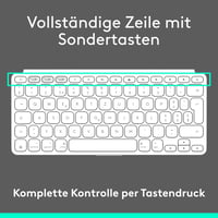 Mobilná Bluetooth klávesnica Logitech Keys-To-Go 2 pre tablety, svetlosivá 9