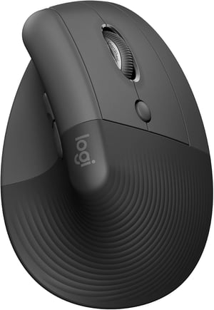 Logitech Lift függőleges ergonomikus egér, vezeték nélküli, jobbkezes - grafitszürke