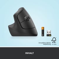 Vertikálna ergonomická myš Logitech Lift pre ľavákov, pre ľavú ruku, bezdrôtová, Bluetooth, Logi Bolt, 4 tlačidlá, Windows/macOS/iPadOS, PC/notebook - 10