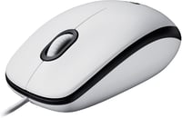 Logitech M100 vezetékes USB optikai egér, kétkezes, 1000 DPI - fehér 1