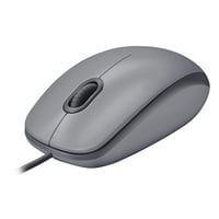 Drôtová USB myš Logitech M110, tiché tlačidlá, pohodlný dizajn plnej veľkosti, obojručné použitie, PC/Mac/notebook – sivá 1