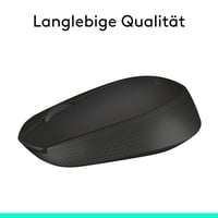Bezdrôtová myš Logitech M171, 2,4 GHz USB prijímač, optický senzor, 12-mesačná výdrž batérie, pre pravákov aj ľavákov, 3 tlačidlá, PC/Mac – čierna 6