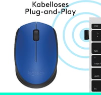 Logitech M171 vezeték nélküli egér, kétkezes - kék 7