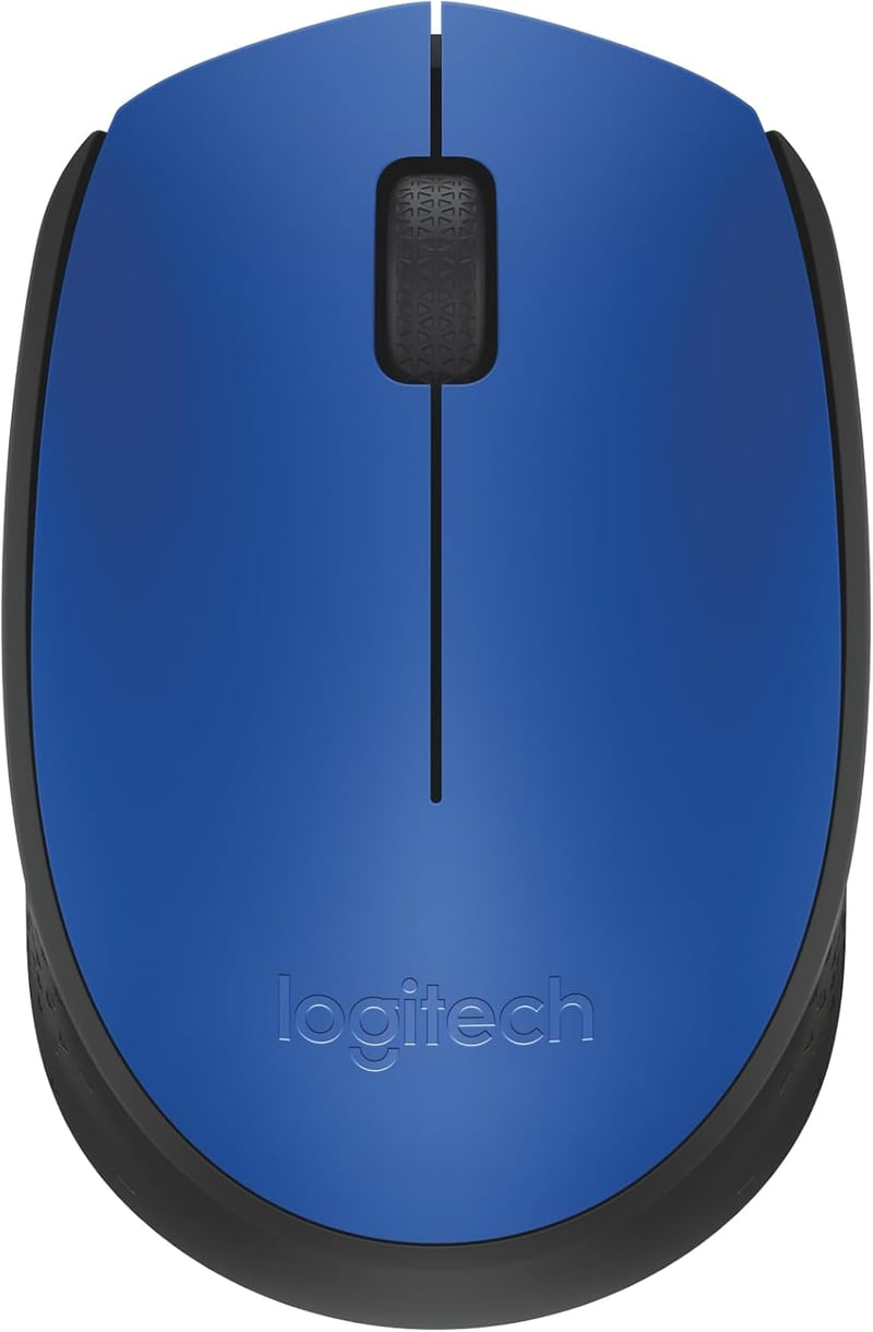 Logitech M171 vezeték nélküli egér, kétkezes - kék
