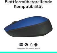 Logitech M171 vezeték nélküli egér, kétkezes - kék 6