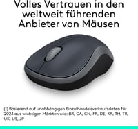 Logitech M185 vezeték nélküli egér, 1000 DPI, 12 hónapos akkumulátor - szürke 2